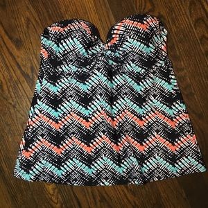 Converse One Star Strapless Tankini Top Size M